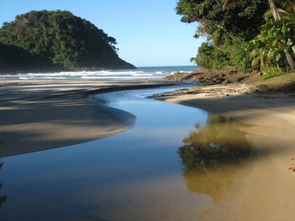 Место впадения реки Урал в Каспийское море