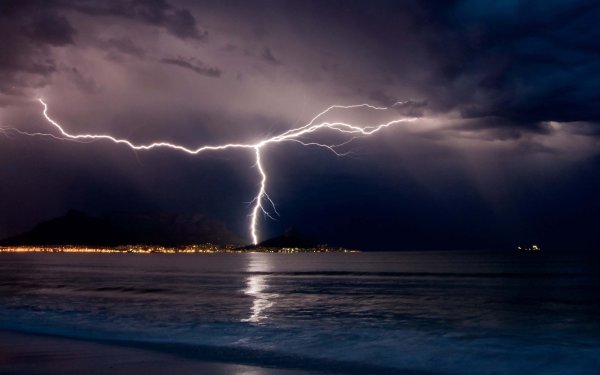 Океан ЦУНАМИ шторм гроза