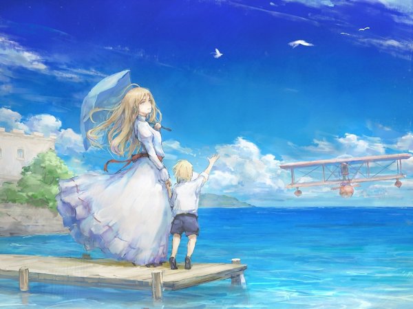 Аниме арт пляж