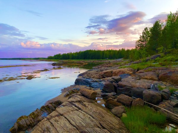Берег белого моря Карелия