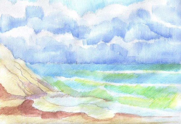 Море рисунок