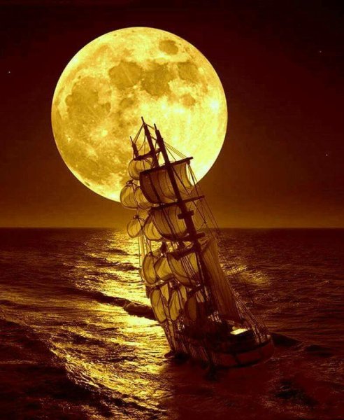 Парусник при Луне