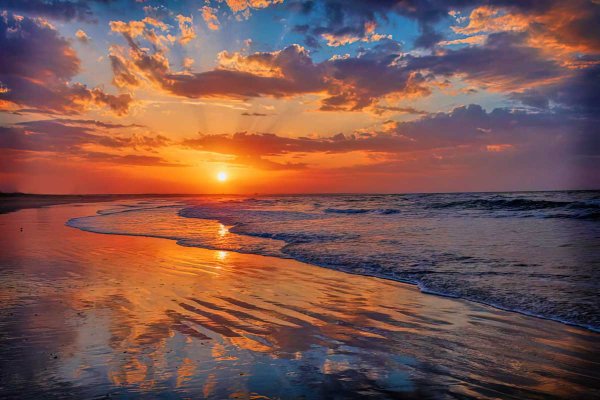 Закат над океаном