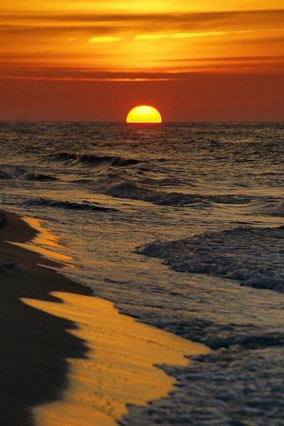 Закат солнца на море: подборка картинок
