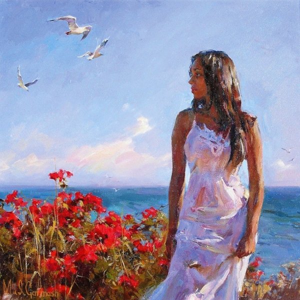 Инесса Гармаш у моря