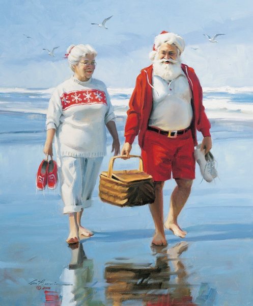 Пожилые люди на море