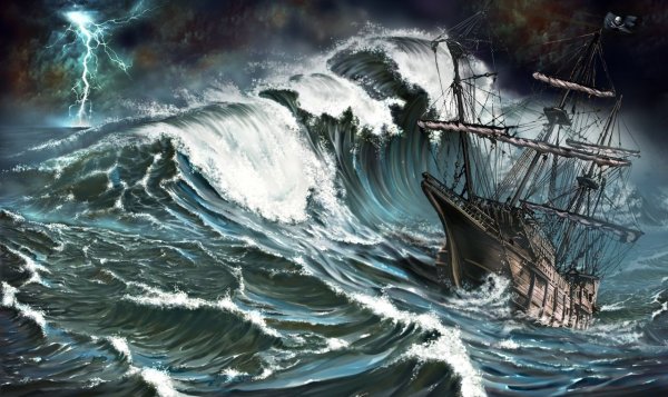 Море клипер шторм