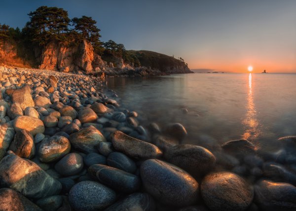 Морской закат в Приморье