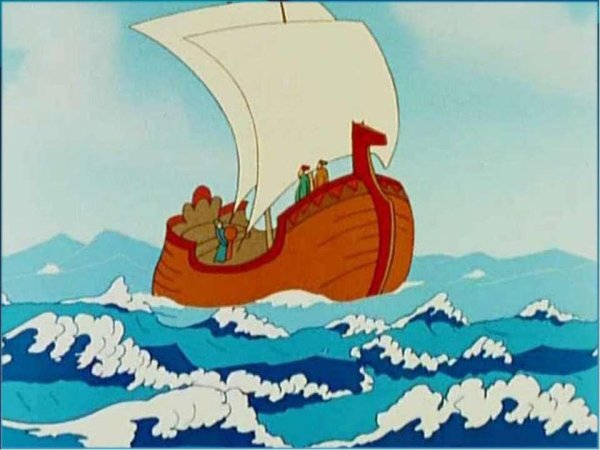 Пушкин ветер на море гуляет и кораблик подгоняет