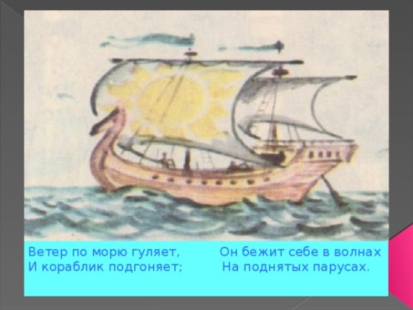 Стих ветер по морю гуляет