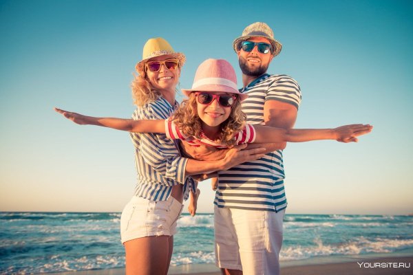 Семья на отдыхе