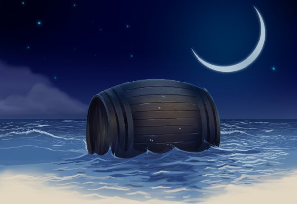 Бочка в море сказка о царе Салтане