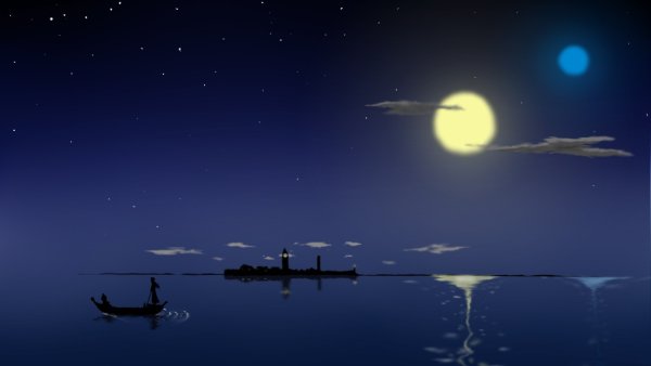 Ночь в море