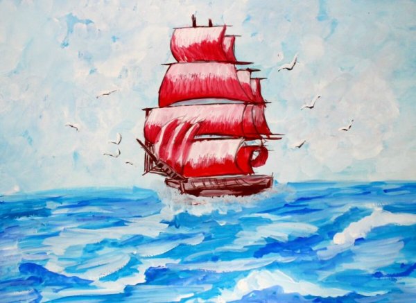 Морской пейзаж для детей