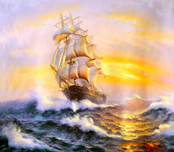 Парусник рисунок