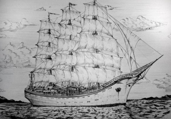 Алмазная мозаика корабли и парусники