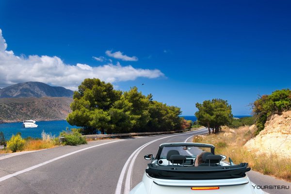 Обрыв дороги