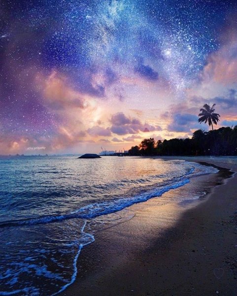 Ночной пляж