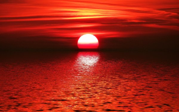 Багровый закат