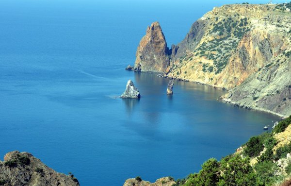 Мыса Фиолент в черном море
