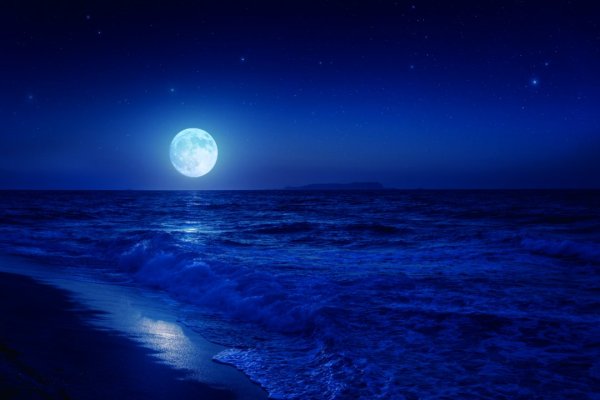 Море под луной