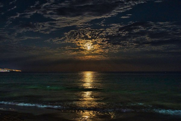 Ночной океан фото