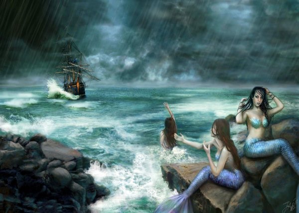 Морская нимфа из пиратов Карибского моря