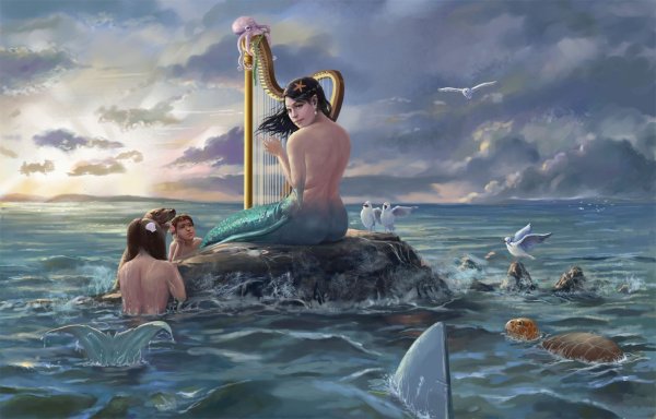 Русалка и корабль