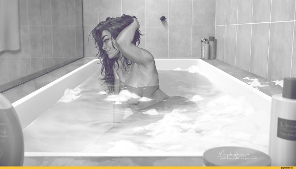 Эротическая фотосессия в ванной