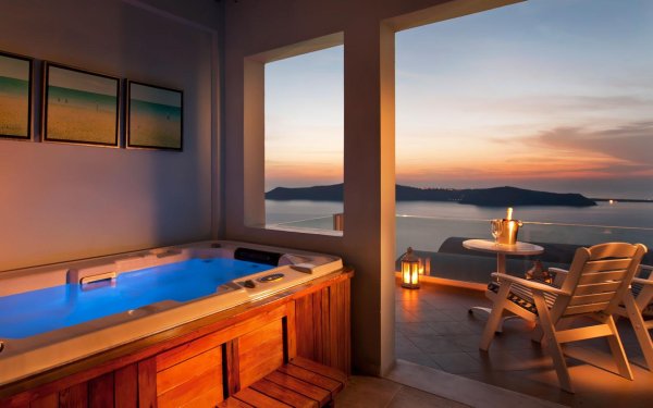 Джакузи с красивым видом