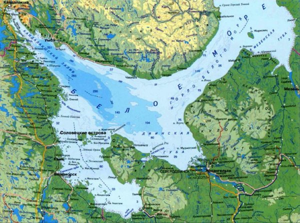 Поморы белого моря карта