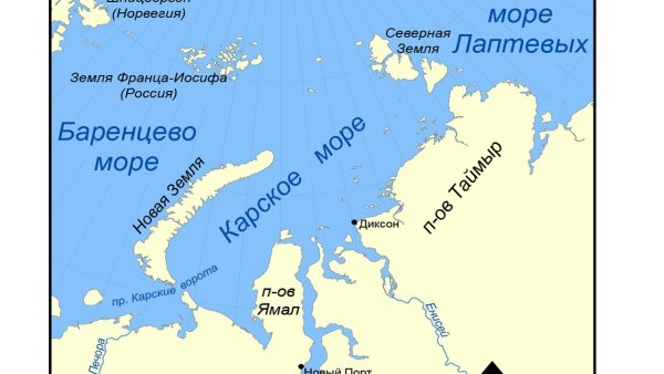 Белое море физическая карта