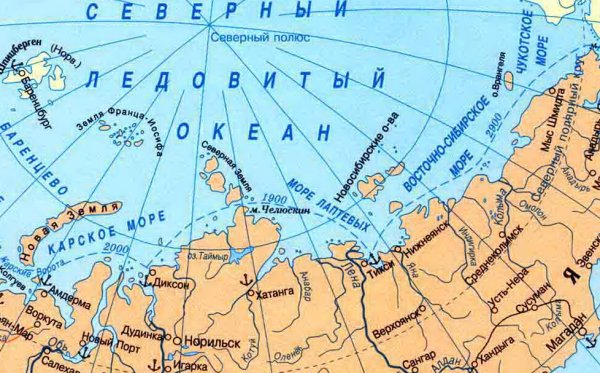 Байдарацкая губа залив на карте России