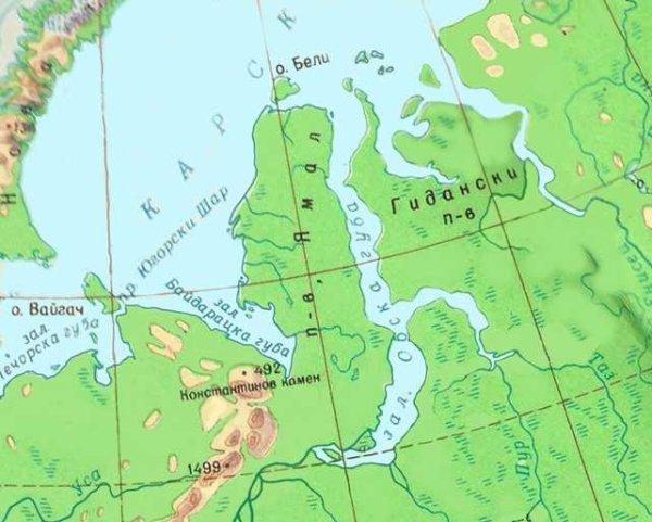Земля Франца-Иосифа на карте России