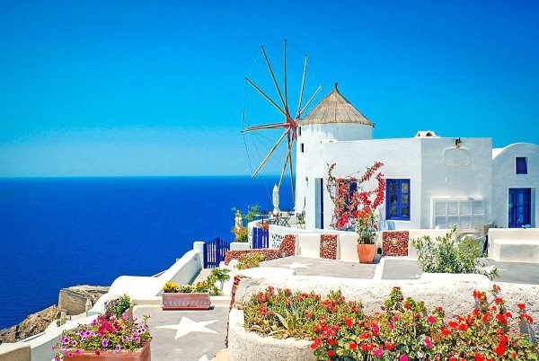 Деревня Санторини, Крит, Греция