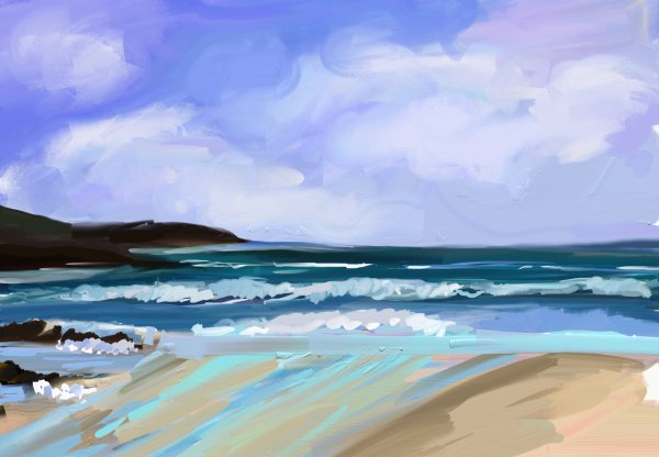 Рисуем море