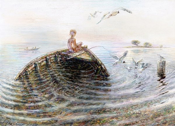 Рыбаки в Ментоне Жюль Бретон