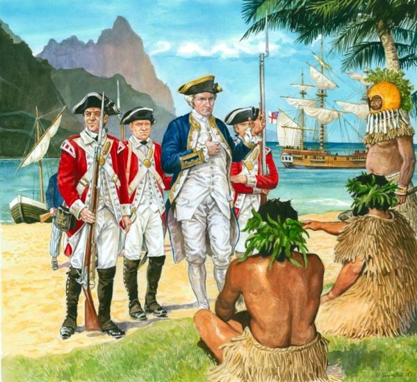 Военный на закате