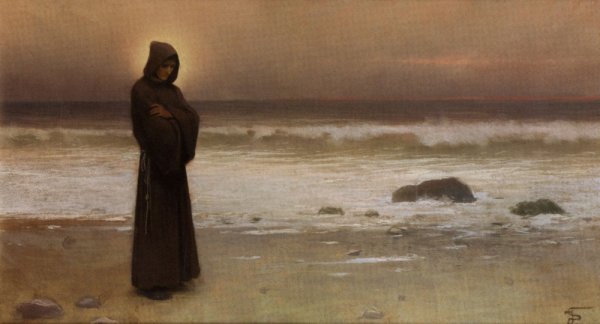 Монах на берегу моря Фридрих