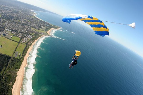 Полет с парашютом