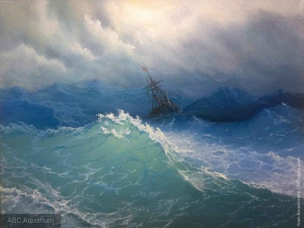 Айвазовский бурное море 1868