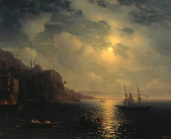 Айвазовский золотой Рог Босфор 1872