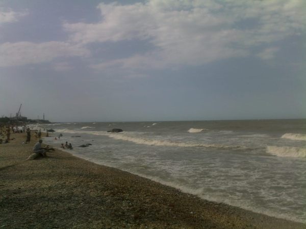 Каспийское море берег Крайновка