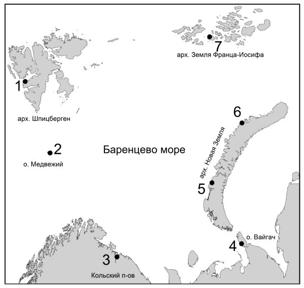 Архипелаг новая земля Баренцево море