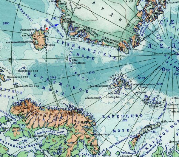 Рельеф дна Баренцева моря