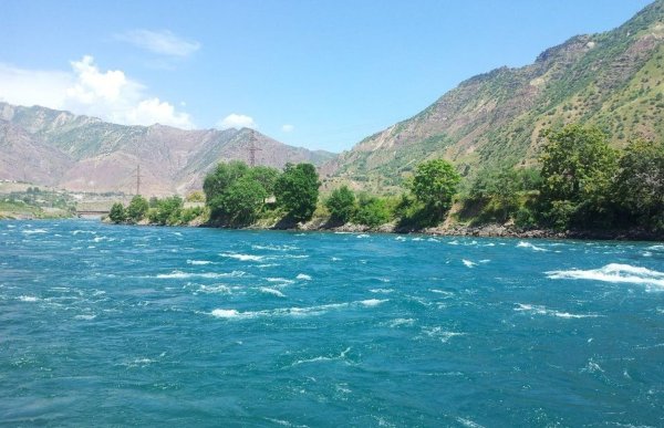Река Амударья Таджикистан