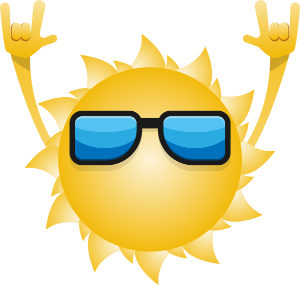 Солнышко с очками