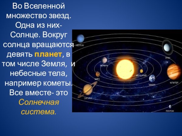 Планеты которые вращаются вокруг солнца