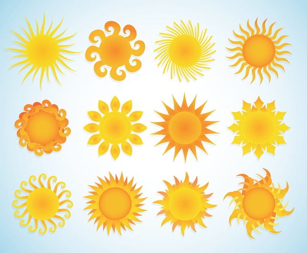 Солнышко Векторная Графика