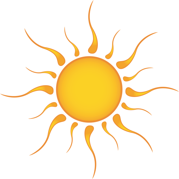 Солнце на прозрачном фоне